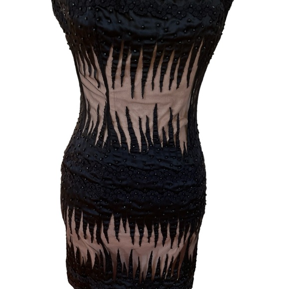 French Connection LBD Strapless Black Dress Coctail Party Wedding - Size 4 - Picture 3 of 5